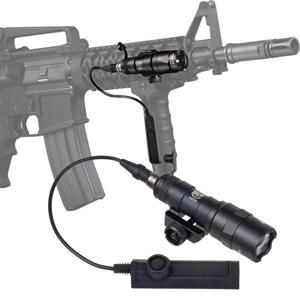 SureFire 전술 에어소프트 무기 손전등, 사냥 스카우트 토치 라이플, AR15 총 LED 조명, 단추 원격 스위치, M300, M300B, M300C