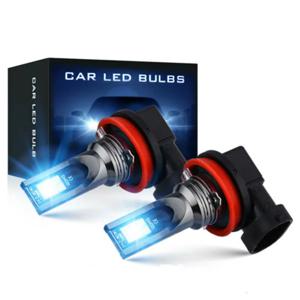 차량용 LED 안개등 전구, 백색 자동 램프, 주간 주행등, H8, H16, JP, H11, 9005, HB3, 9006, HB4, 3030, 12SMD, 6000K, 2 개 신제품