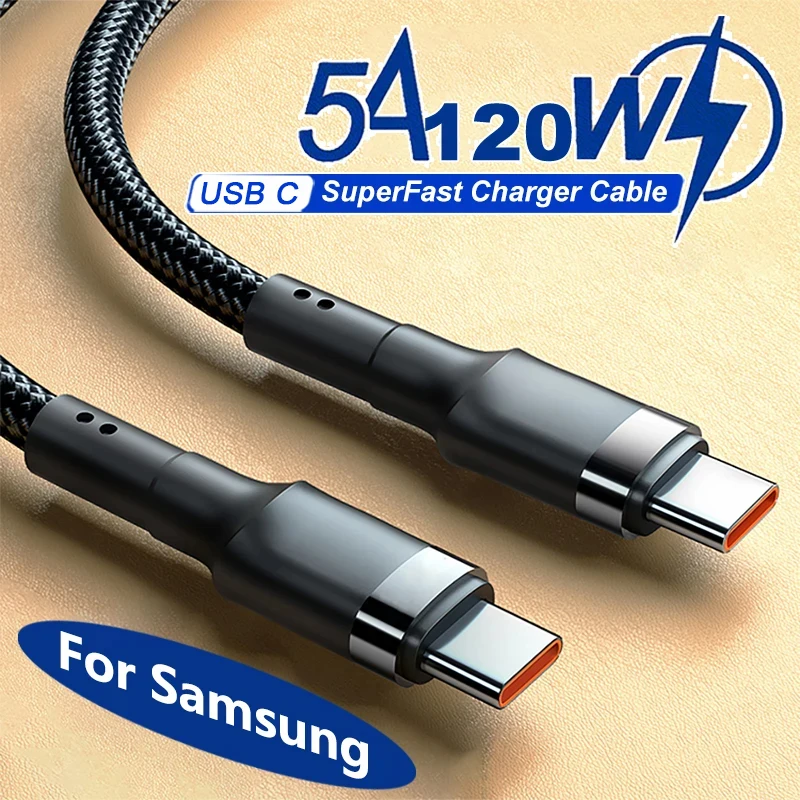적용 대상 삼성 S24 S23 USB C to USB C타입 케이블, 아이폰 15 플러스 프로 맥스 샤오미 11 4.0 고속 충전기, PD 120W 슈퍼 충전
