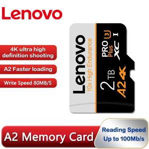 레노버 SD 메모리 카드, 어댑터 포함, 휴대폰, 카메라, PS4 용, 마이크로 TF SD 카드, 2TB, 128GB, 512GB, 64GB, 256GB, 1TB SD/TF 플래시 메모리 카드
