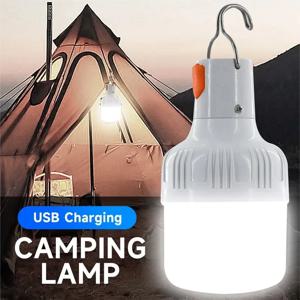 야외 USB 충전식 LED 램프 전구, 고휘도 비상 조명, 후크 업 캠핑 낚시 휴대용 랜턴, 야간 조명, 신제품
