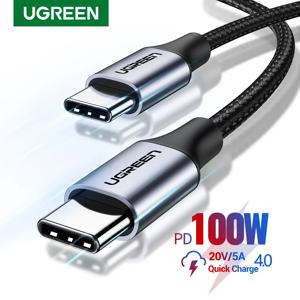 UGREEN USB C 타입-USB C 케이블, 삼성 갤럭시 S24, 아이폰 15, 맥북, 샤오미 PD 고속 충전 충전기, 5A 고속 USB C, 100W