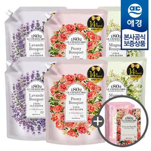 [애경]르샤트라 섬유유연제 리필 1.6L x6개 + 섬유유연제200ml