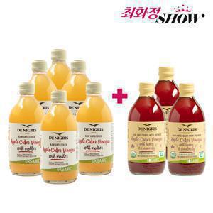 최화정쇼데니그리스 사과초모식초 6병+허니크랜베리 애사비