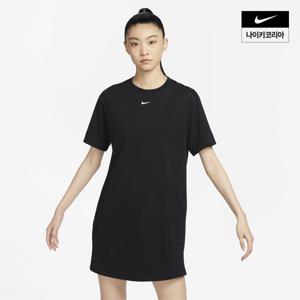 여성 스포츠웨어 에센셜 반팔 티셔츠 드레스 DV7883-010
