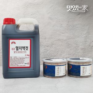 굴다리식품 김정배 명인젓갈 추젓김장세트 3.5kg 멸치액젓 2.5kg, 새우추젓 1kg