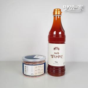 굴다리식품 김정배 명인젓갈 추젓김장세트 1.5kg 멸치액젓 1kg, 새우추젓 500g