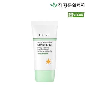 [김정문알로에] 큐어 마일드 그린 선크림무기자차 40ml