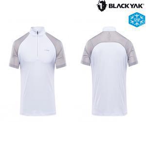 블랙야크 남성 냉감원단 기능성 반팔 집업 티셔츠 B원더2티셔츠S1 1BYTSM2018