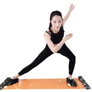 ELSECHO 슬라이딩 보드 슬라이딩 매트 헬스소품 연습 운동기구 스케이트 매트 그리고 신발 파우치 세트 포함, 오렌지, 1개