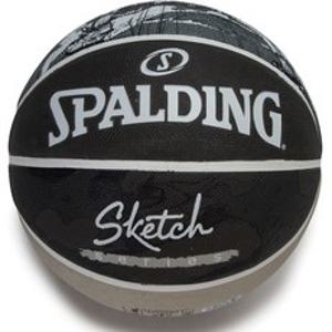 스팔딩 스케치 시리즈 농구공, 블랙 + 그레이