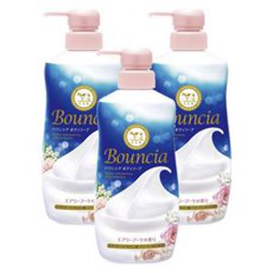 COW BRAND SOAP 바운시아 바디 솝 에어리 부케 향, 3개, 480ml