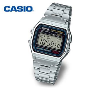 [정품] 카시오 빈티지 전자 공용 메탈 손목시계 주우재시계 A158WA-1