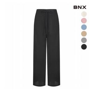 [BNX] 여성 골지 패턴 와이드 밴딩 팬츠