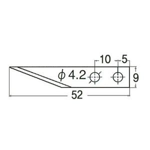 커터날- 아크릴용(직형) 0.8Tx9mmx52mm(6장) BM-1P