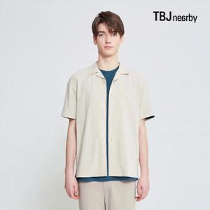 남성 5부 코튼레이온 루즈핏 쿠반카라 셔츠(T202SH300P)