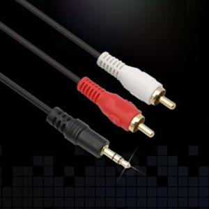 오디오 스테레오 3.5mm to RCA 2선 변환 케이블 10M