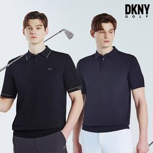 [DKNY GOLF] 남성 썸머 반팔 니트 2종세트 B