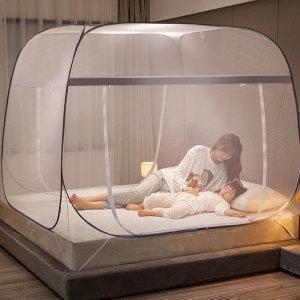 [ETN]사각 큐브형 원터치 모기장 / 침대 모기장 텐트 싱글 /패밀리 대형 사이즈 캠핑 방충