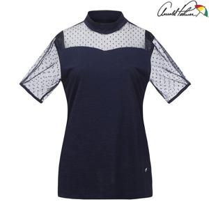 [아놀드파마] 여성 하프넥 매쉬 반팔 티셔츠 ALM0KH52_NV