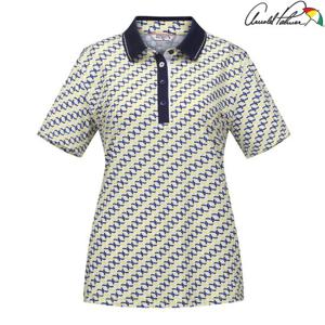 [아놀드파마] 여성 컬러풀 배색 패턴 포인트 티셔츠 ALM0KL08_YE