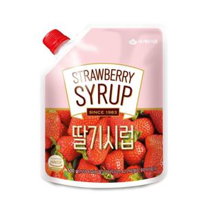 [화과방] 딸기시럽 500g / 대두식품 팥빙수 빙수재료 시럽 토핑