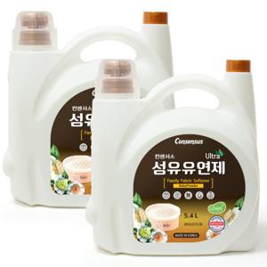 컨센서스 고농축 순한 섬유유연제 베이비파우더 5.4L x2개