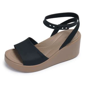 크록스(CROCS) BROOKLYN ANKLE STRAP WEDGE 웨지샌들 209406-07H