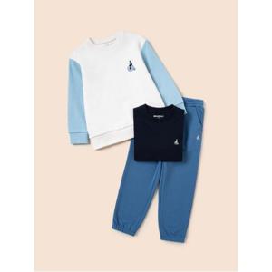 [빈폴키즈]컬러 포인트 스?셔츠 3SET 스카이 블루(BI4141U02Q)