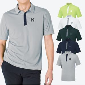 [콜핑] 남성 로고 기능성 하이쿨 등산 카라 반팔 티셔츠 2042T