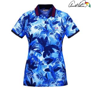 [아놀드파마] 여성 썸머 포인트 물결 카라 반팔 티셔츠 ALM9KL09
