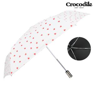크로커다일 3단 슬림 하트 고정 자동 암막 양산 우산 우양산