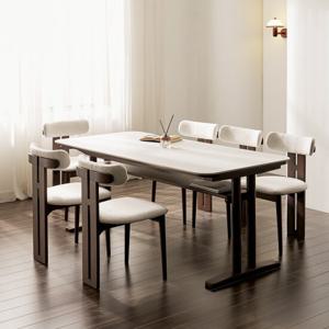 헤이몰리 반즈 세라믹 원목 6인 식탁 테이블 세트(의자)