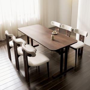 헤이몰리 반즈 원목 6인 식탁 테이블 세트(의자)