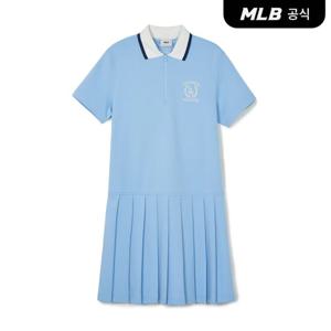 [MLB] 여성 클래식 스포츠 테니스 반팔 원피스 LA (Sky blue)