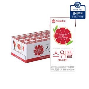 연세우유 스위플 레드오렌지 200ml x 24팩