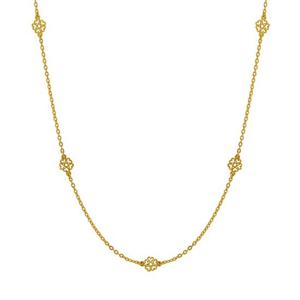 한국금다이아몬드 순금목걸이 하트 크로바 24K 3.75g 18K장식