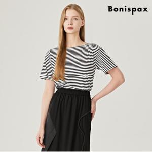 [보니스팍스]보트넥 반팔 티셔츠 (XO2LW030L0)