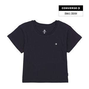 [컨버스공식] 크롭트 티셔츠 컨버스 블랙 10027252-A02