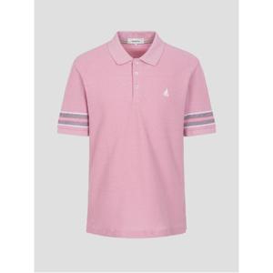 [빈폴멘] 조직감 소매배색 칼라넥 티셔츠  핑크 (BC4642C48X)
