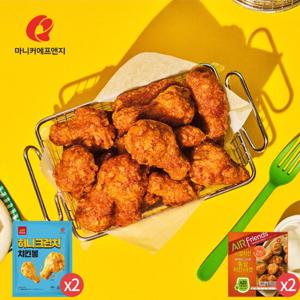 허니크런치 치킨봉 300g(2봉) + 통살치킨너겟 300g(2봉)