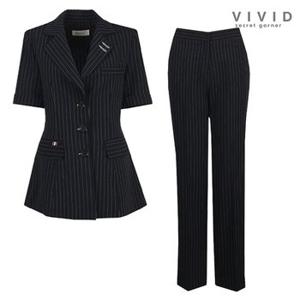 VIVID SET 여성 롱스트라이트 여름정장자켓+팬츠 세트_P325415621