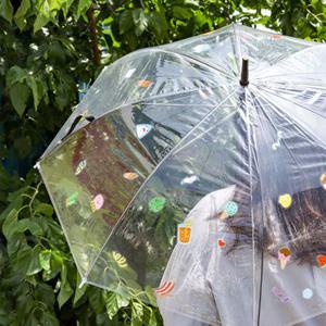 투명 비닐 우산 꾸미기 스티커 포함 / 만들기 초등 수업