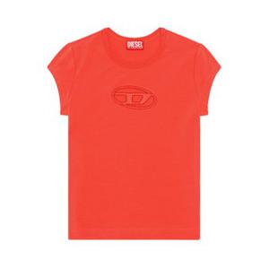 [디젤] 여성 T ANGIE 피카부 로고 반팔 티셔츠(A06268 0AFAA 45C)