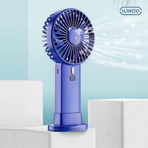 휴대용 선풍기 미니 핸디 선풍기 6단계 대용량 배터리 IW-F901 블루