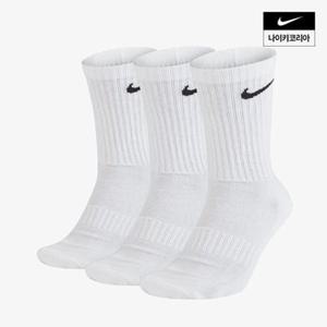 나이키 에브리데이 쿠션 크루 삭스 (3켤레) NIKE SX7664-100