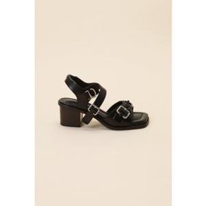 [슈콤마보니]SUECOMMA BONNIE DG2AM24052BLK Fleur24 heel sandal(black)