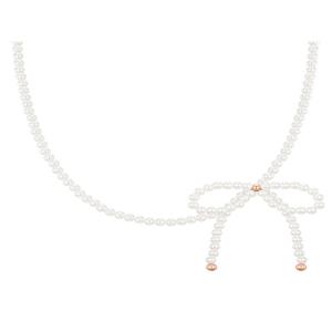 [제이에스티나] 마리엘 리본 진주 비드목걸이 (JJLJNI4BS356SR420)