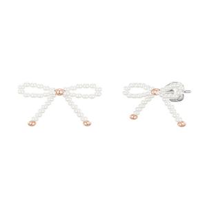 [제이에스티나] 마리엘 리본 진주 비드귀걸이 (JJLJEI4BS356SR000)