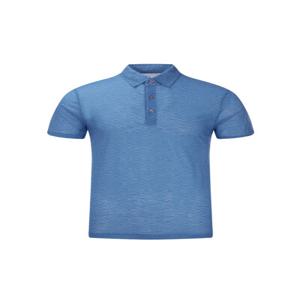 남성 프린트 카라 티셔츠 블루 (A0Z120544)